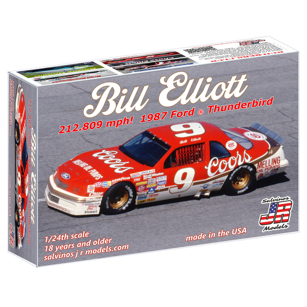 Bill Elliott 1987 Record Fastest Stock Car Adult Model Car Kit 1987 Coors  1:24 Scale
